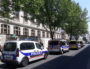 La police déployée autour du campus des Berges du Rhône de l'université Lyon 2. ©DR