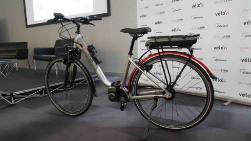 Le Velo'v à assistance électrique proposé à partir de juin 2018 à la location longue durée. Photo BE/Rue89Lyon