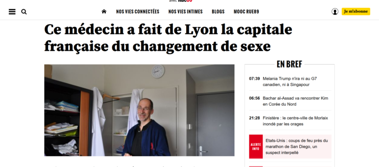 Dr Journel, ce médecin qui a fait de Lyon la capitale du changement de sexe