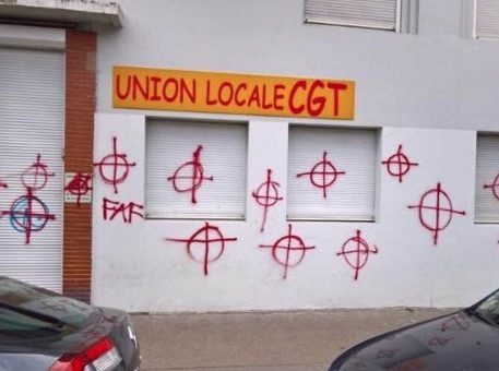 A Lyon, un local de la CGT pris pour cible par des nationalistes