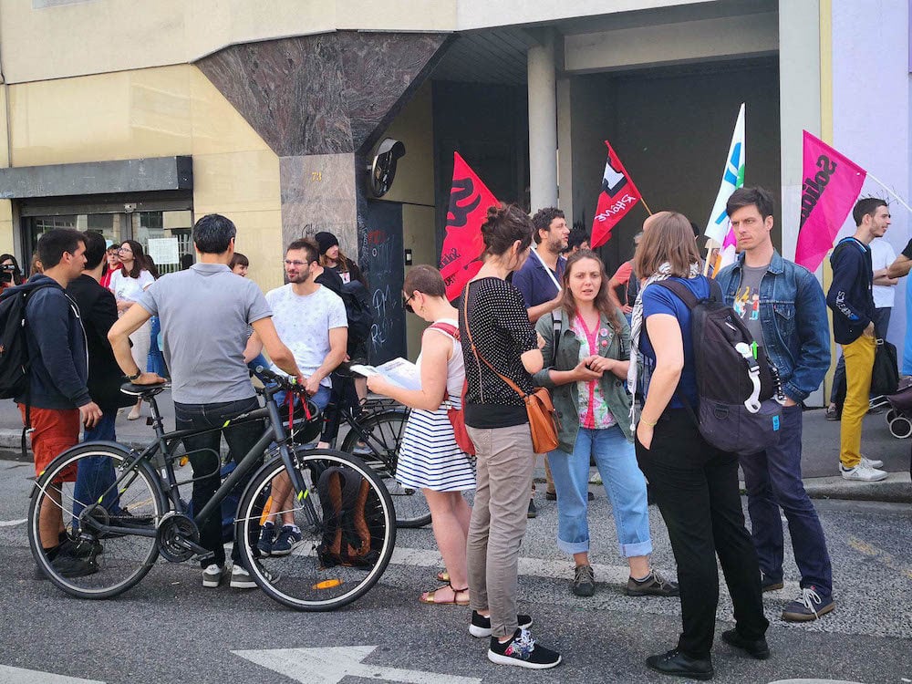 Manifestation du 6 juin 2018 devant le rectorat de Lyon
