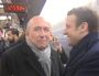 Capture d'écran du reportage de France, avec Alexandre Benalla en arrière-plan d'un cliché avec Gérard Collomb et Emmanuel Macron.