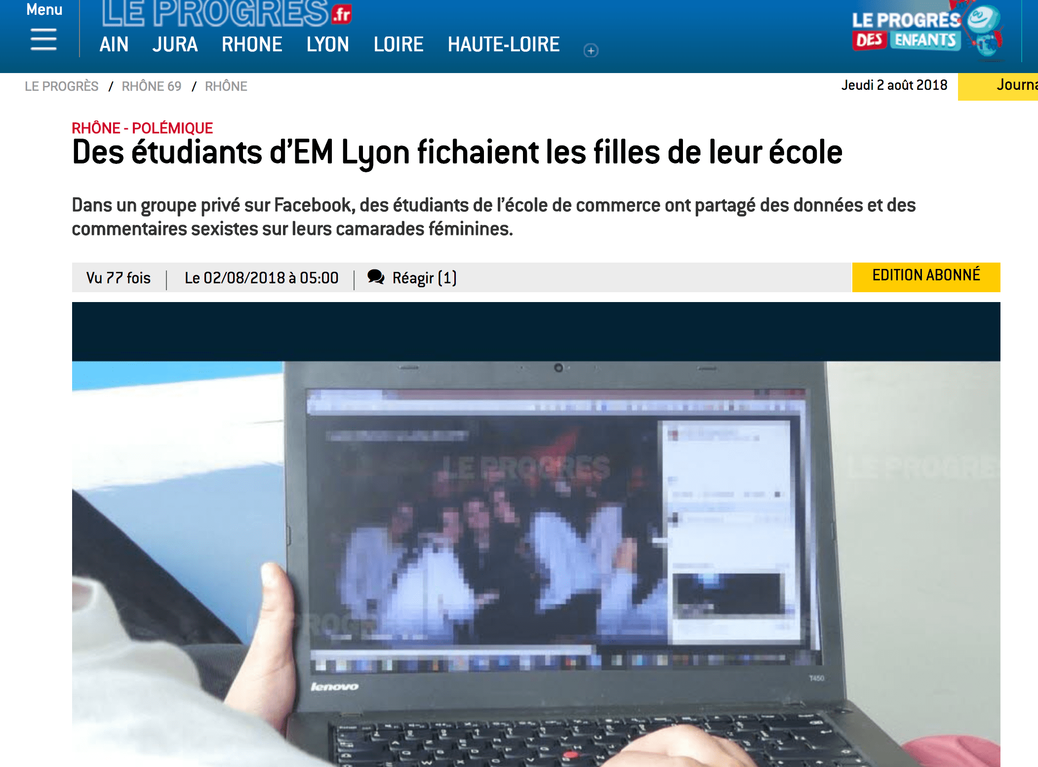 EM Lyon-Vigie-Classement physique étudiantes