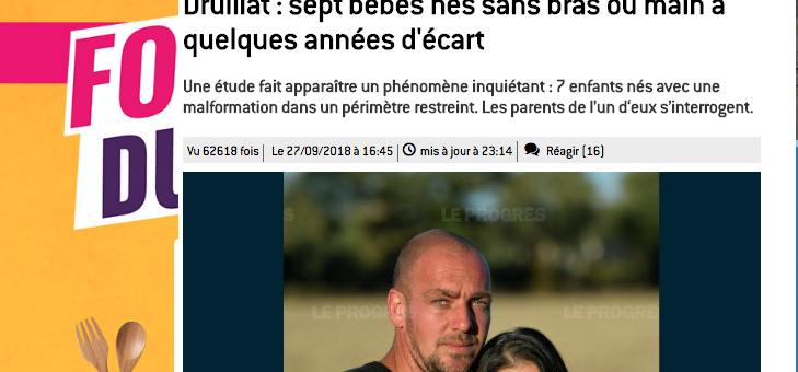 Dans ce village de l’Ain, plusieurs enfants nés avec des malformations sévères, sans main ou sans bras