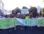 Une des banderoles en tête de la première Marche pour le climat à Lyon, en septembre 2018. ©LB/Rue89Lyon
