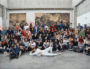 Le « blackwashing » de la photo de promotion, avec les personnes colorisées et ajoutées entourées en rouge (par Rue89Lyon).