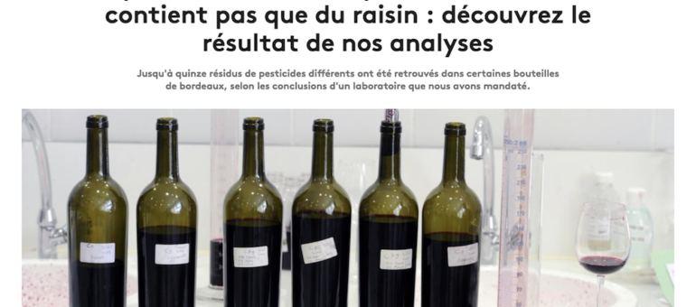 Pesticides, colle de poisson et acides : que trouve-t-on sous les étiquettes des bouteilles de vin ?