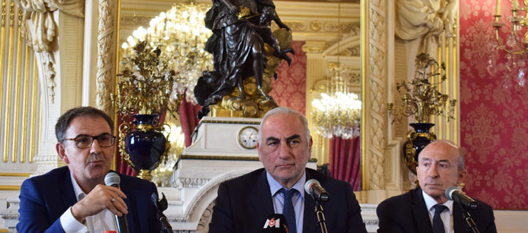 Gérard Collomb, David Kimelfeld et Georges Képénékian, un triumvirat pour la photo