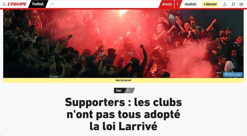 Sanctions de supporters de l'OL