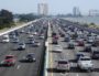 L' interstate 80 à Berkeley en Californie : une autoroute 2x5 voies. Photo Wikipedia