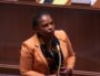 Christiane Taubira lors du vote solennel du mariage pour tous.
