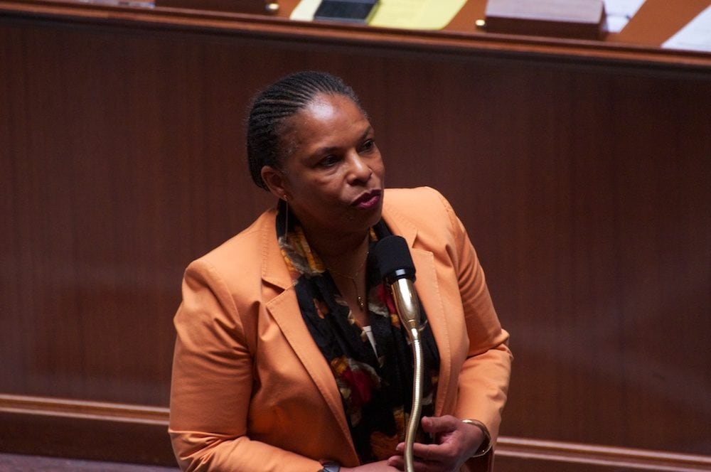 Christiane Taubira lors du vote solennel du mariage pour tous.