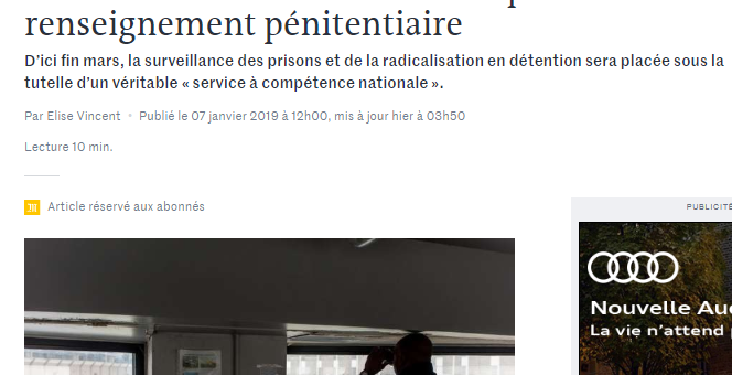 À Lyon, un futur service national du renseignement pénitentiaire