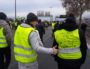 Des "gilets jaunes" sur l'autoroute A7 à Lyon le samedi 5 janvier. ©LB/Rue89Lyon