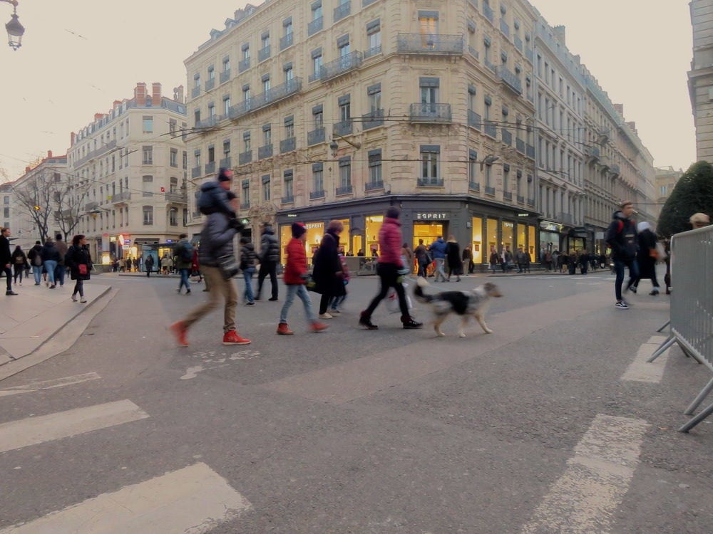 Lyon 1er arr. croisement Rue de la République et rue Joseph Serlin. ©MG/Rue89Lyon
