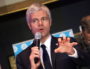 Laurent Wauquiez, président de la région Auvergne- Rhône-Alpes lors de ses voeux 2019. Le 28 janvier 2019 au musée des Tissus et des Arts Décoratifs.
