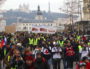 La manifestation débouche dans le calme du pont de la Guillotière. Acte XI des "Gilets Jaunes" samedi 26 janvier 2019. ©MG/Rue89Lyon
