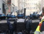 Les forces de l'ordre rue Paul BERT. Acte XI des "Gilets Jaunes" samedi 26 janvier 2019. ©MG/Rue89Lyon