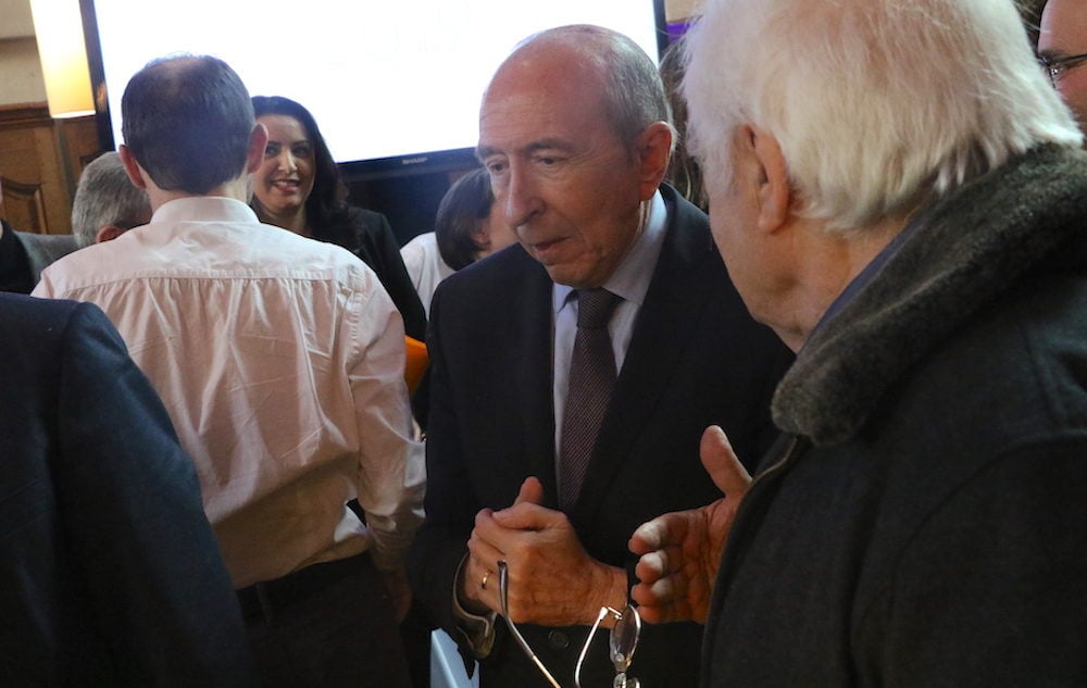 Au voeux du SYTRAL au Grand Hôtel-Dieu. Gérard Collomb Maire de Lyon. Vendredi 25 janvier. ©MG/Rue89Lyon