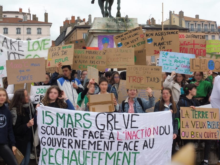 La "grève pour le climat" du 15 mars à Lyon© AD/Rue89Lyon