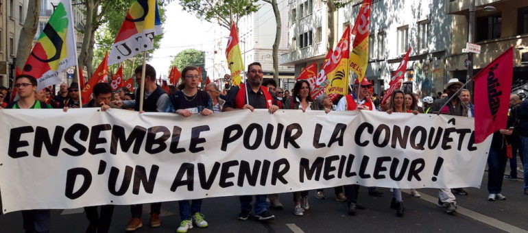 A Lyon, une manifestation du 1er Mai sous Covid-19