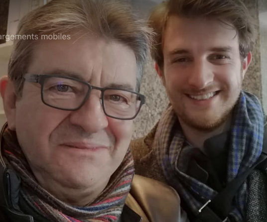 Andrea Kotarac avec Jean-Luc Mélenchon