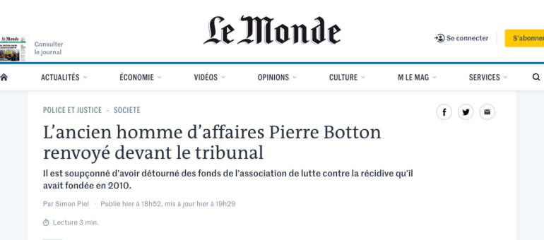 Case justice : Pierre Botton, on prend le même et on recommence ?