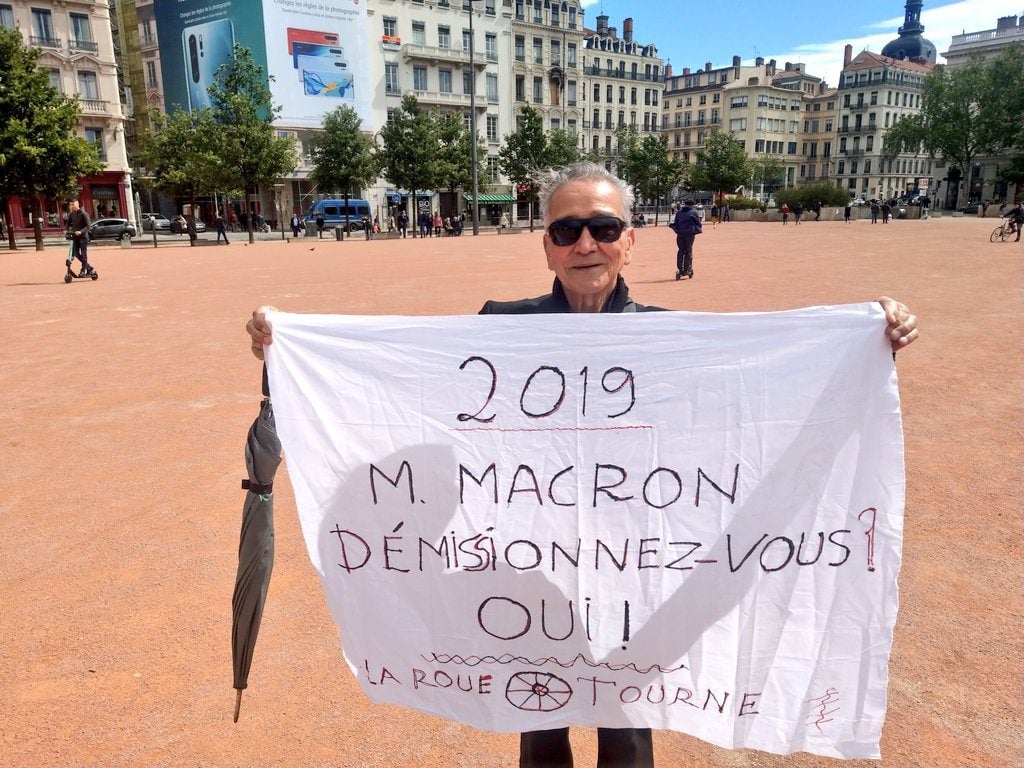 Alain, "gilet jaune" lyonnais de la "première heure". ©NM/Rue89Lyon