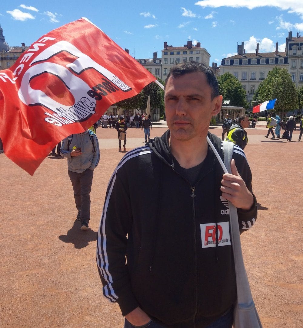 Frédéric Volle de FO. ©NM/Rue89Lyon