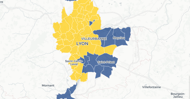 [Carte et résultats] Comment la Métropole de Lyon a voté à l’élection européenne