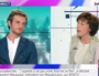 Andrea Kotarac se paie le plateau TV de Ruth Elkrief.