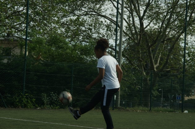 Maeva joue au club de foot Lyon La Duchère. ©Cheyenne Tyrakowski/LBB