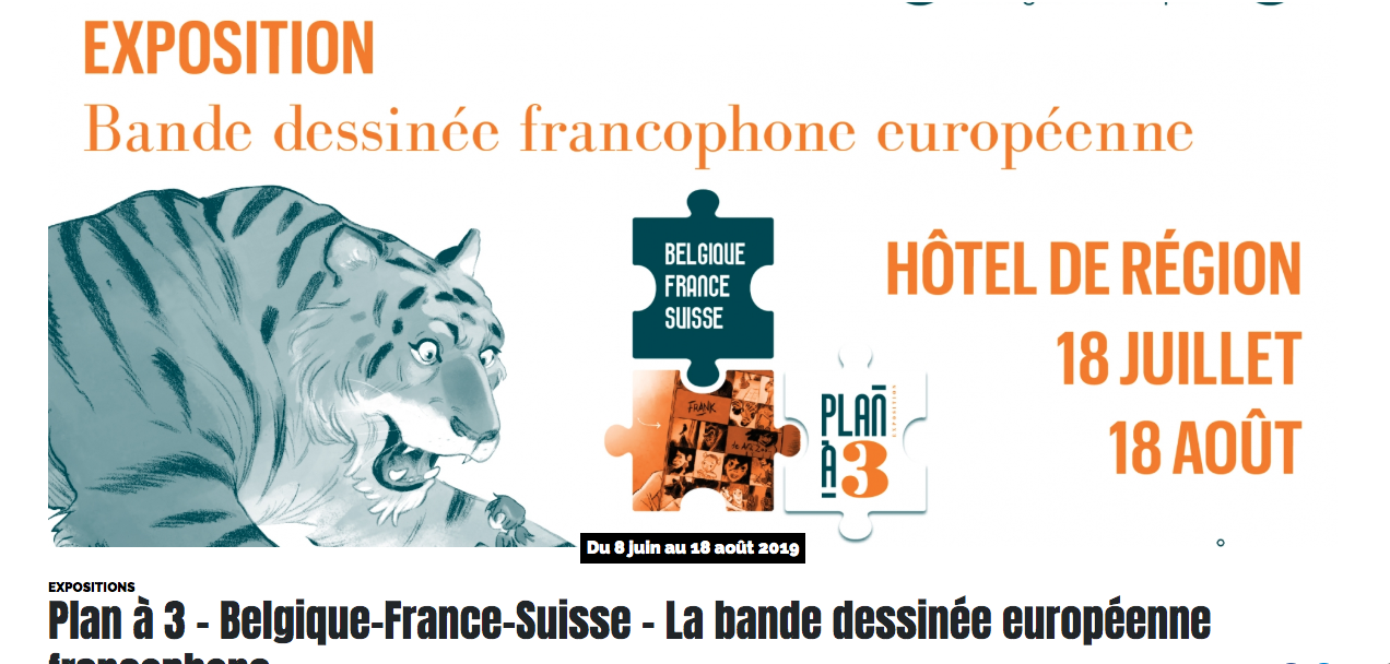 « Plan à 3 : Belgique France Suisse », une expo sur la BD européenne à Lyon