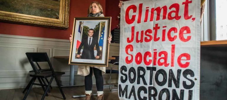 A Lyon, procès et mobilisation des décrocheurs de portraits de Macron