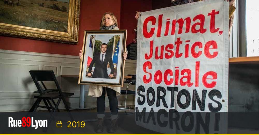 A lyon, procès et mobilisation des décrocheurs de portraits de macron
