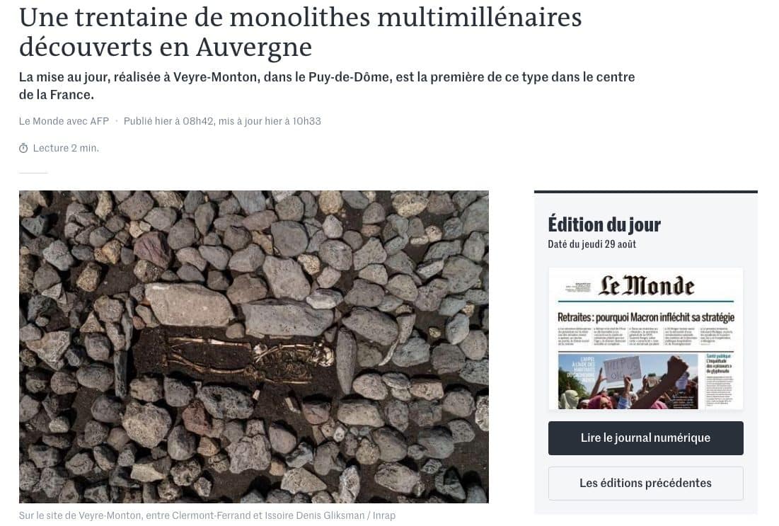 Capture d'écran du site lemonde.fr