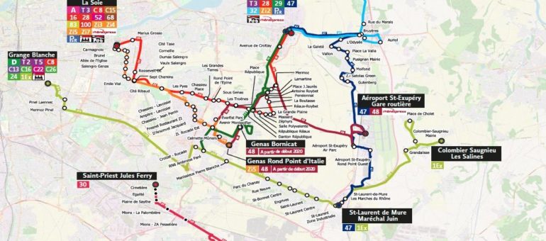 Les bus TCL de retour à l’aéroport Saint-Exupéry = fin du monopole de Rhônexpress