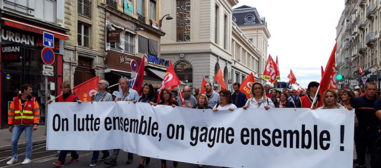 A Lyon, une première petite manif contre le projet de réforme des retraites