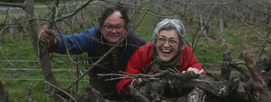 Jacques et Agnès Carroget, domaine de la Paonnerie. DR