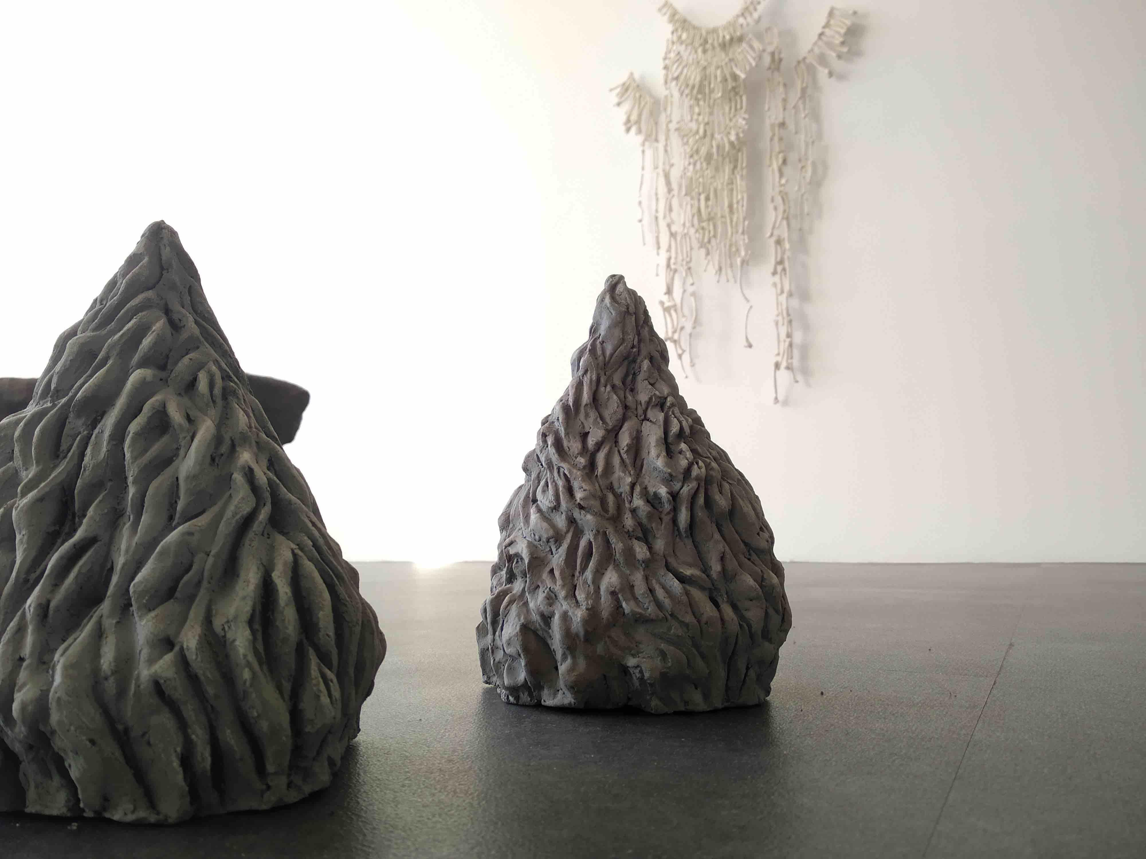 sculptures à l'exposition La Llova à l'INSA Lyon