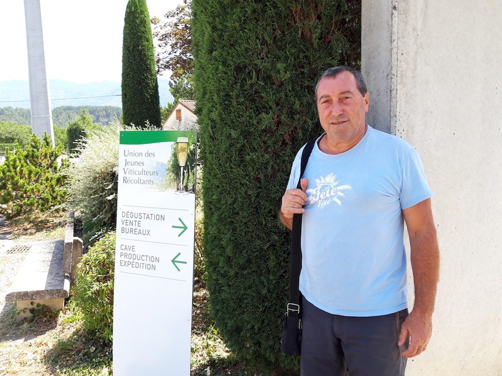 Le viticulteur Bernard Pélissier, président de l'UJVR ©LB/Rue89Lyon