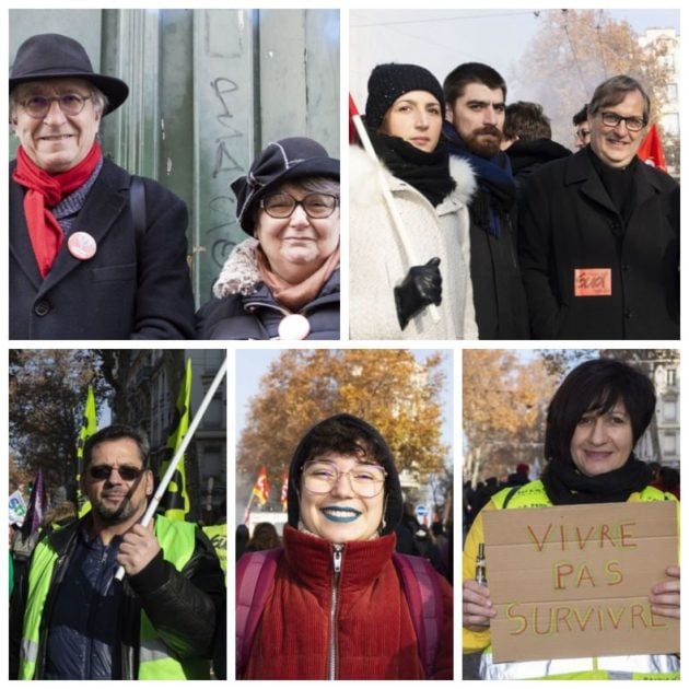 Manifestants contre la réforme des retraites