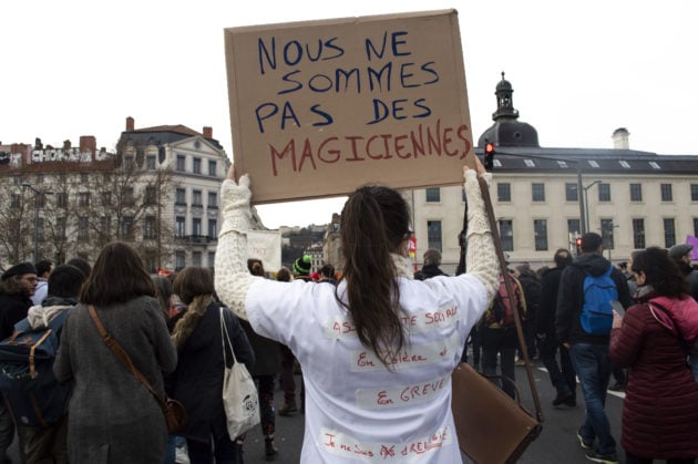C'était la première manifestation de Camille depuis le début du mouvement contre la réforme des retraites. ©ED/Rue89Lyon