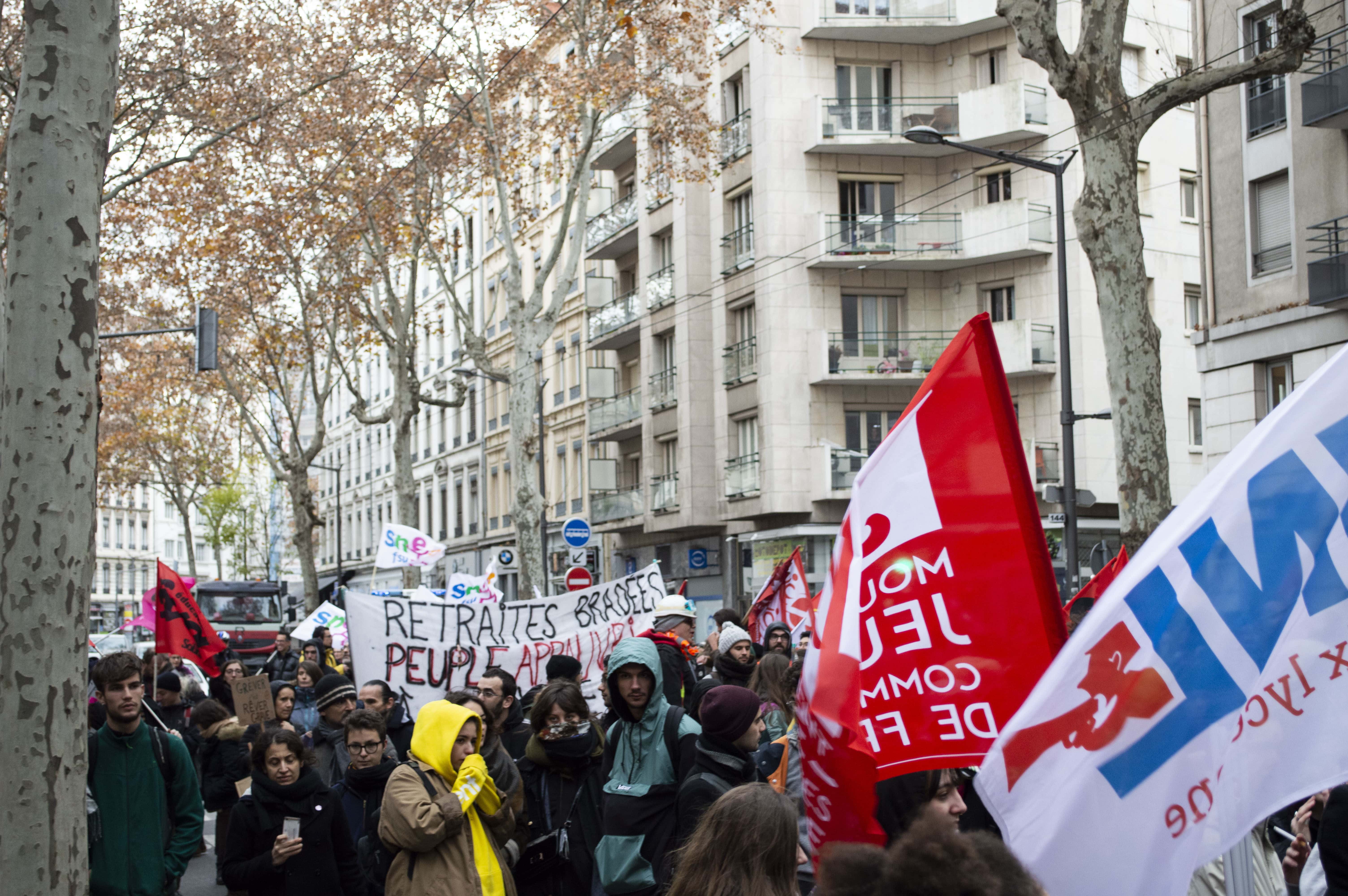 Manifestation retraites 9 décembre