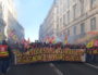 Le cortège de la CGT cheminots le 10 décembre à Lyon. ©LB/Rue89Lyon