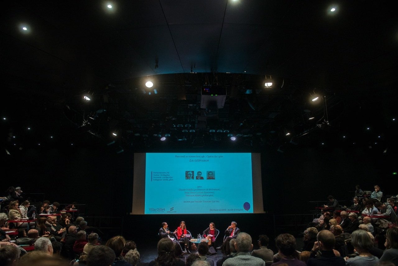 La tolérance, un grand sujet qui attire un public venu nombreux. Crédit : Bertrand Gaudillère/collectif item