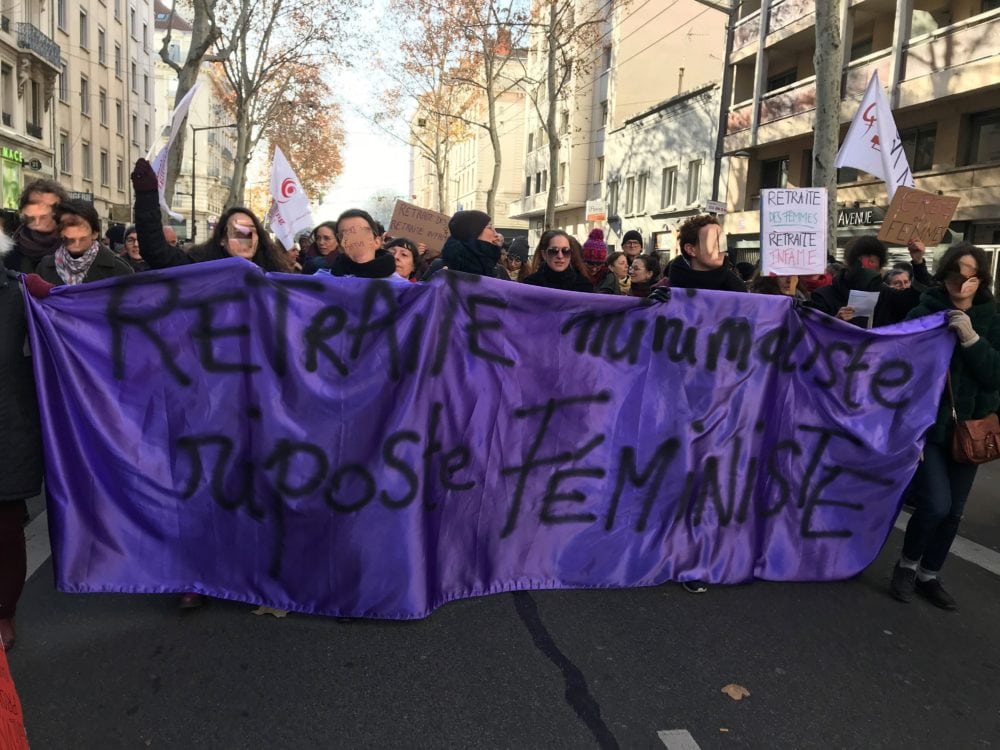 Cortège féministe, Lyon.