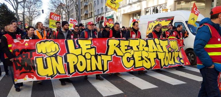 A Lyon, cinquième temps fort contre la réforme des retraites