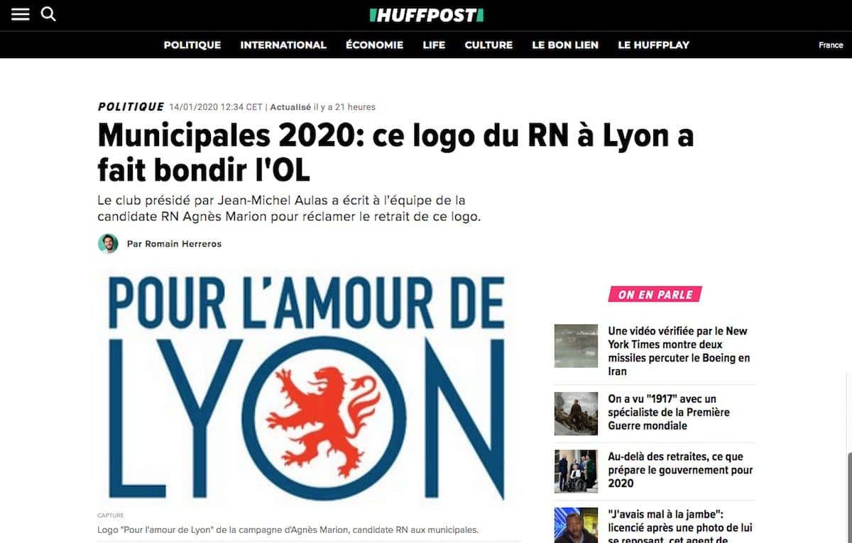 Capture d'écran du Huffpost