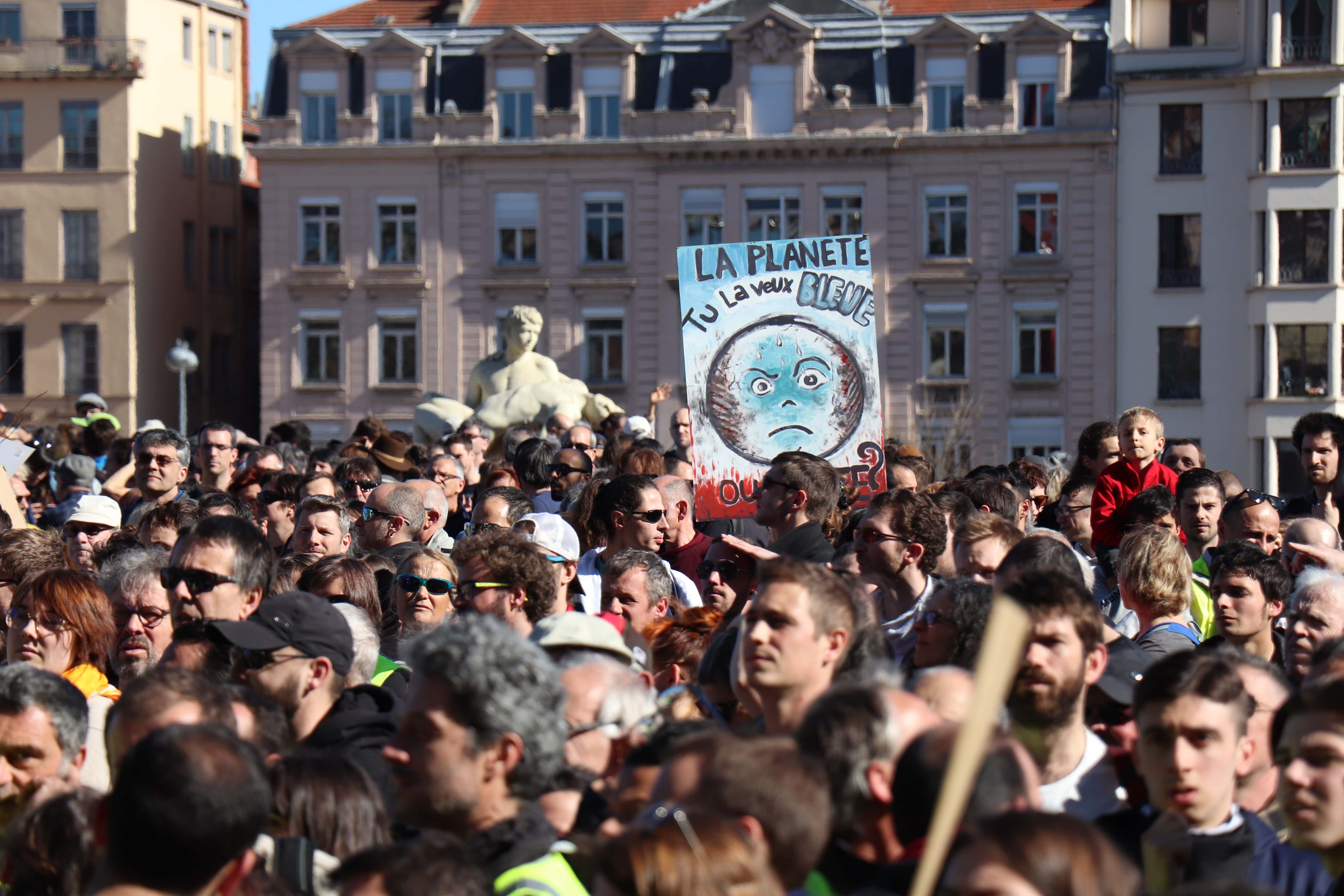 Photo de la marche pour le climat du 16 mars 2019